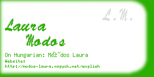 laura modos business card